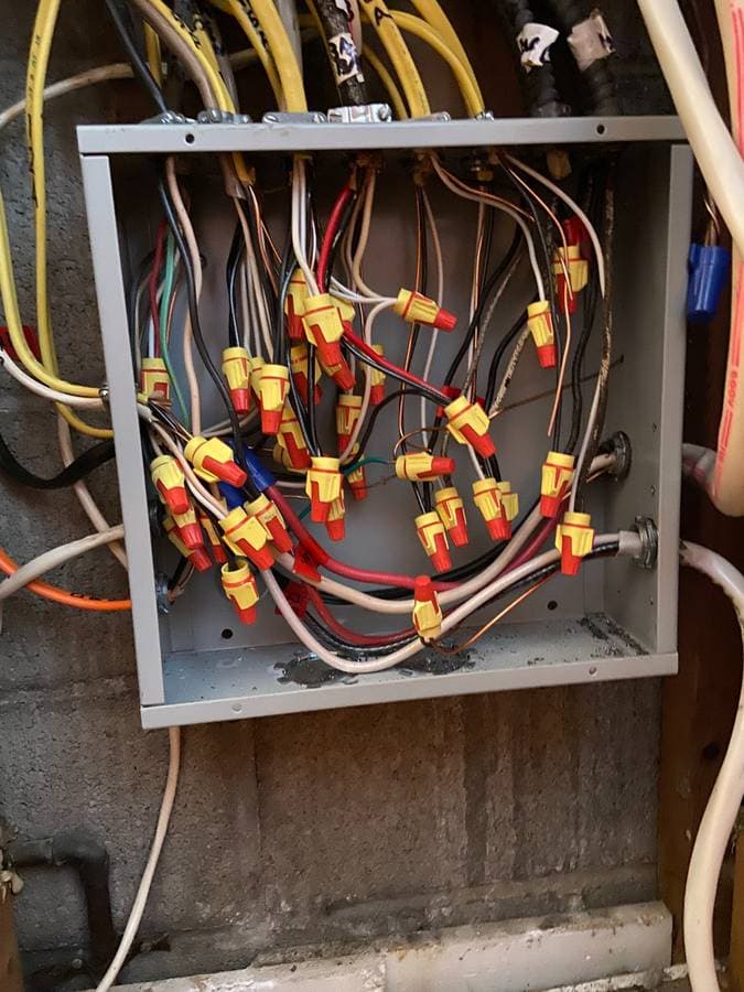 commercial electrical wiring installation in pittsburgh pennsylvania in a residential home